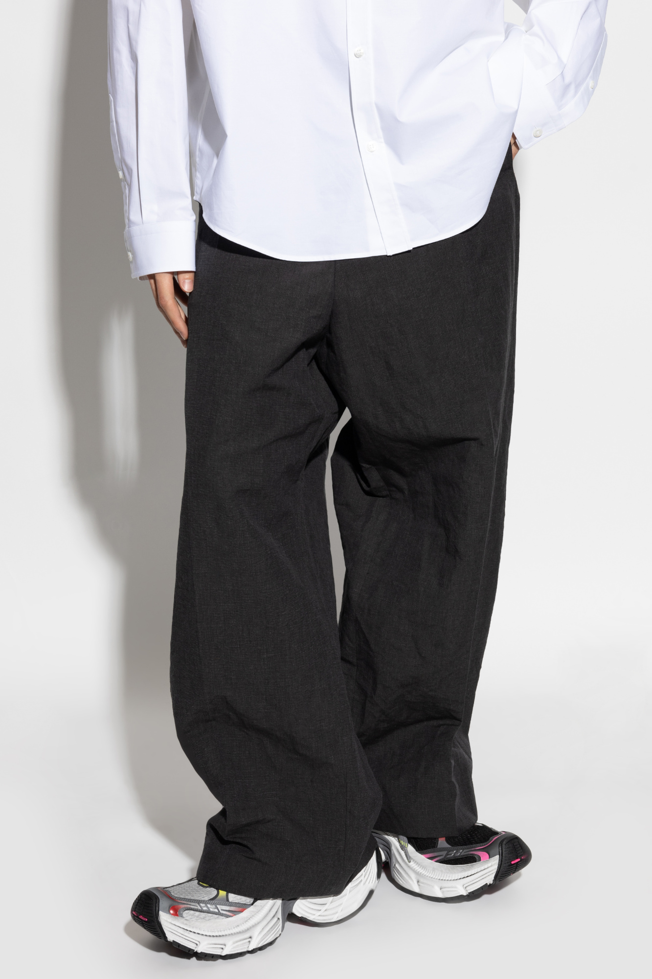 Grey Loose-fit pleated trousers Balenciaga - Vitkac AS